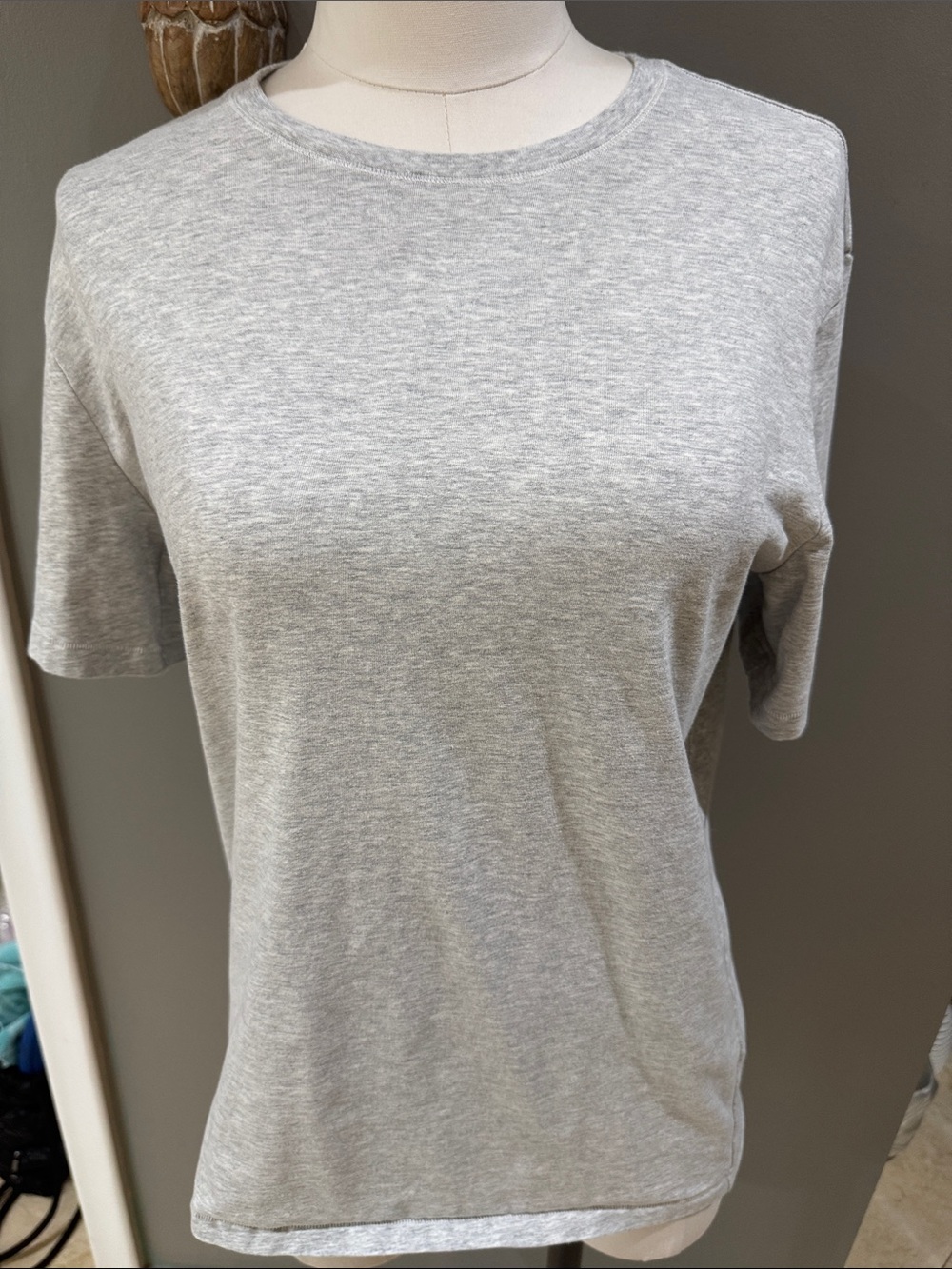 SKIMS Heather Gray Short Sleeve Tee